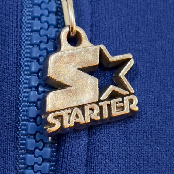 Vintage 80s STARTER Chicago Cubs Full Zip Jacket Made in USA - Men's Size Large - Picture 4 of 10